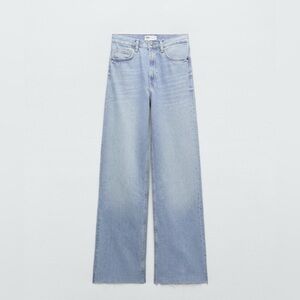 Zara TRF High-Rise Wide-Leg Jeans